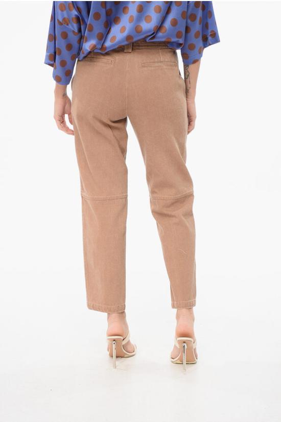  이브살로몬 스트레이트 팬츠 24EFP001XXB06W 0 A2206 Brown - YVES SALOMON