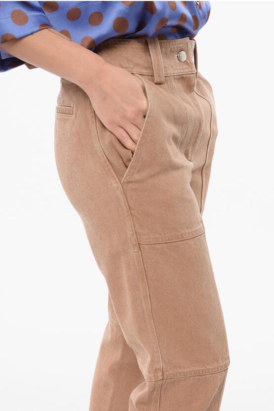  이브살로몬 스트레이트 팬츠 24EFP001XXB06W 0 A2206 Brown - YVES SALOMON