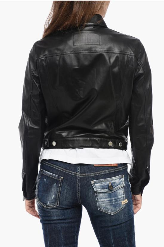  디스퀘어드2 가죽 자켓 S75AM0943 SY1623 900 Black - DSQUARED2