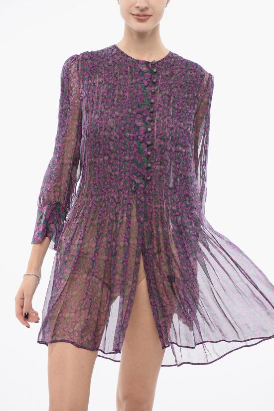  로베르토 카발리 숏 원피스 JDT720XTE1503000 Violet - ROBERTO CAVALLI
