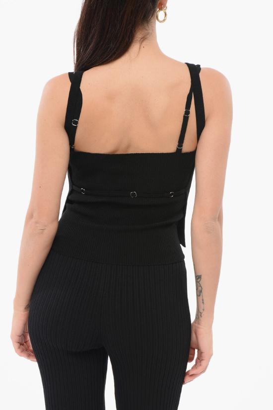  알마니 민소매 티셔츠 3D2KXX 2M83Z 0999 Black - ARMANI