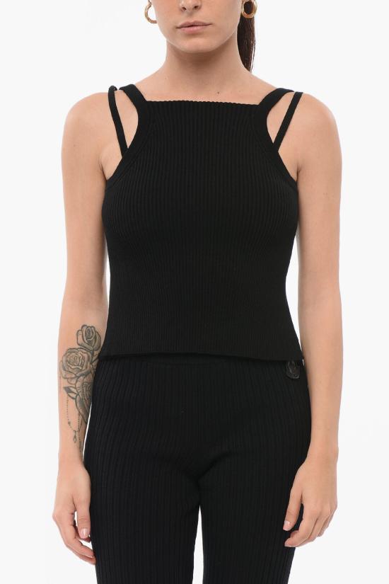  알마니 민소매 티셔츠 3D2KXX 2M83Z 0999 Black