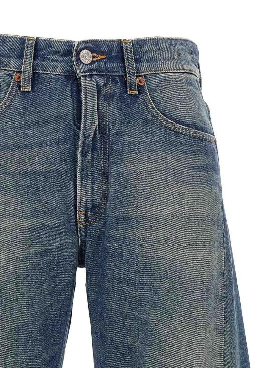 25FW MM6 메종마르지엘라 플레어 팬츠 S52LA0238S30589980 Blue - MM6 MAISON MARGIELA