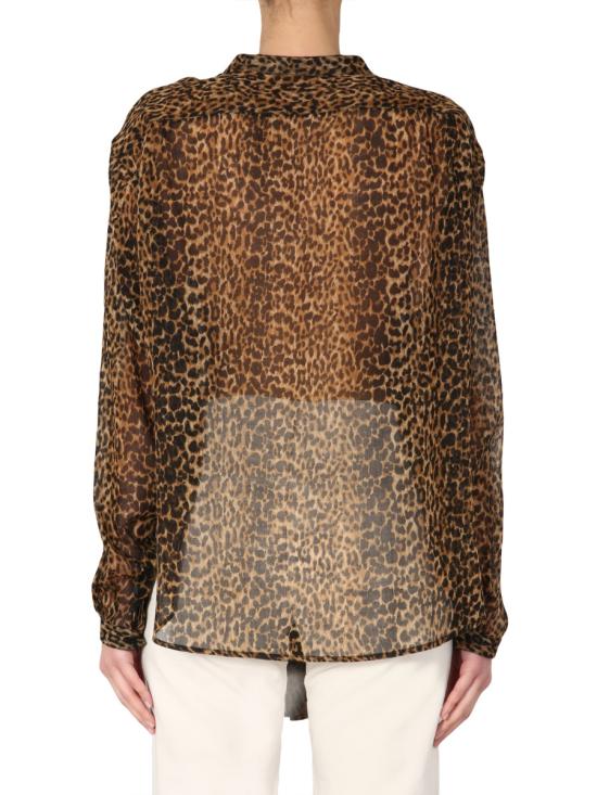 25SS 생로랑 블라우스/셔츠 605378 Y653S9665 ANIMALIER - SAINT LAURENT