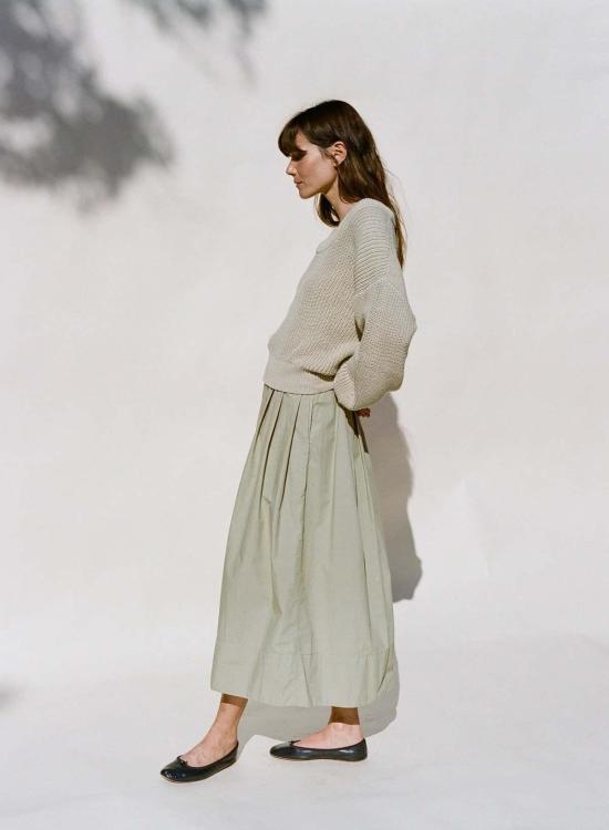  Emma Rothkopf 롱 스커트 에마 로스코프 바워 플리츠  엘름 - EMMA ROTHKOPF