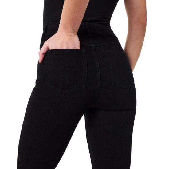 스팽스 데님 팬츠 킥 플레어 데님 진 클린 블랙 - SPANX