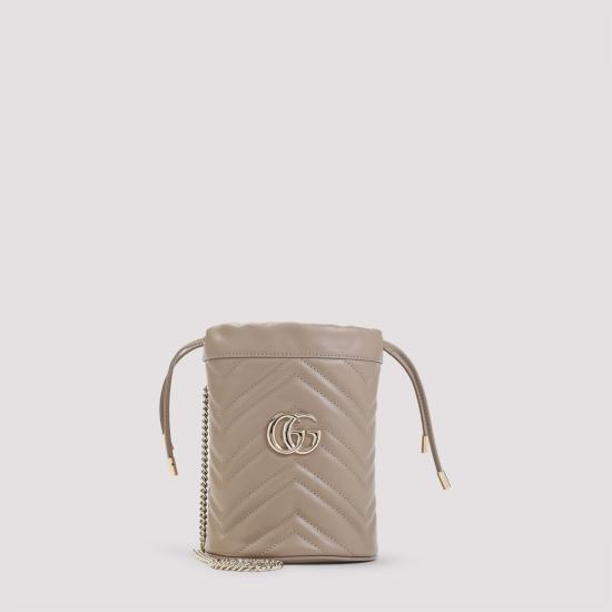 25FW 구찌 GG 마몽 미니 레더 버킷백 575163 DTDHD 1523 ROCKY