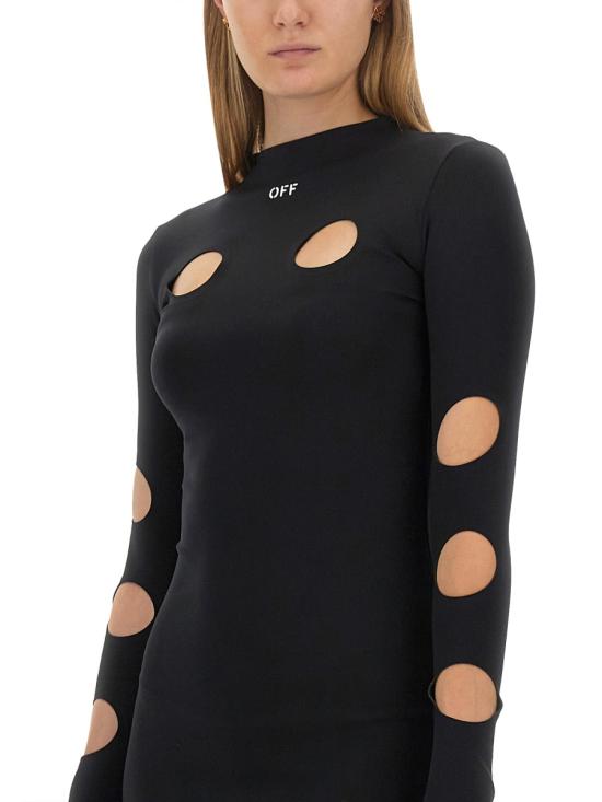  오프화이트 숏 원피스 OWVT034 F23JER0011001 MULTICOLOUR - OFF WHITE