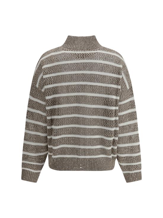 25SS 브루넬로 쿠치넬리 스웨터 MCO558906 CKE88 BEIGE - BRUNELLO CUCINELLI