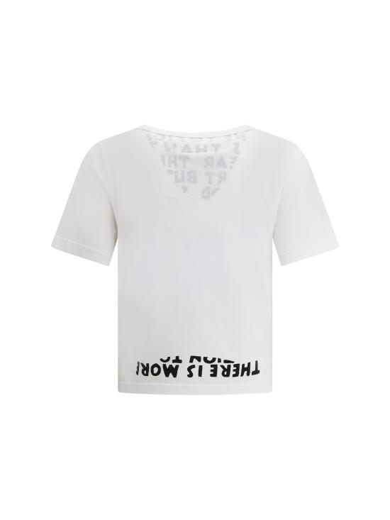 25SS MM6 메종마르지엘라 반팔 티셔츠 S62GD0203M20108 100 WHITE - MM6 MAISON MARGIELA