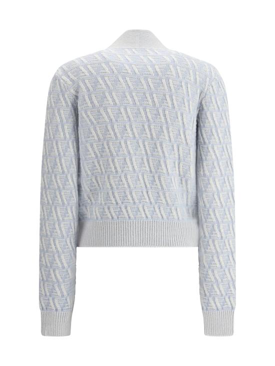 25SS 펜디 가디건 FZE504ATPL F1R0P LIGHT BLUE - FENDI