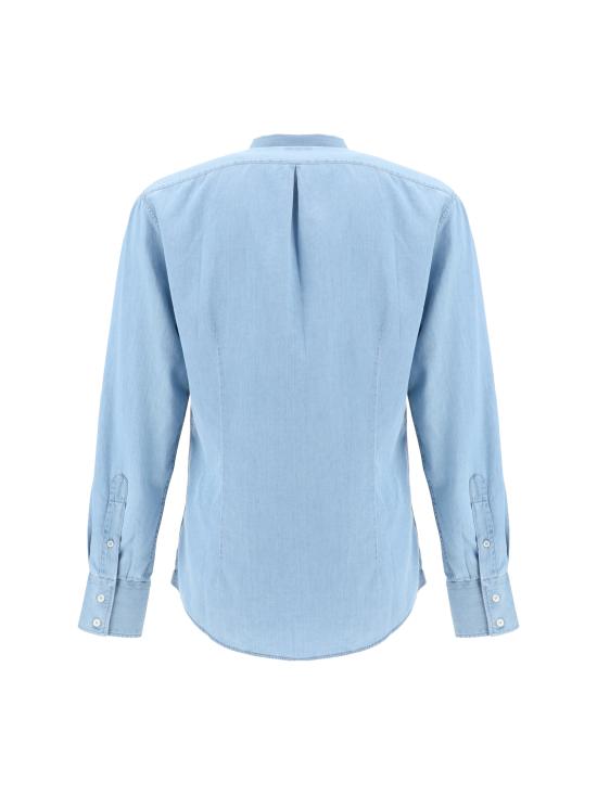 25SS 브루넬로 쿠치넬리 긴팔 셔츠 MR6831718 C008 LIGHT BLUE - BRUNELLO CUCINELLI