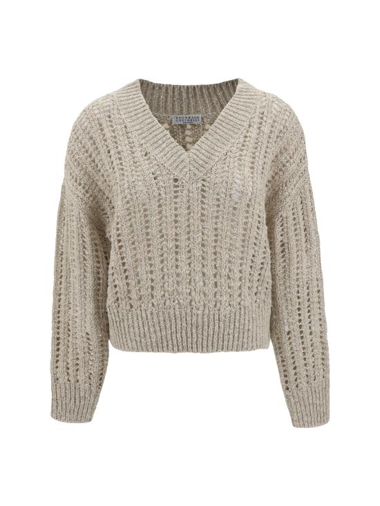 25SS 브루넬로 쿠치넬리 스웨터 MEA393102 CBU80 BEIGE