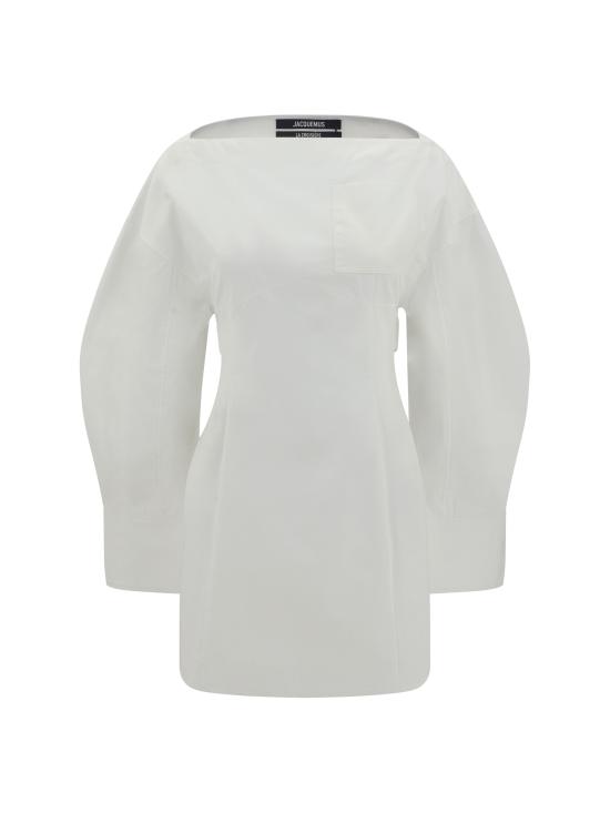 25SS 자크뮈스 숏 원피스 243DR1991520 100 WHITE