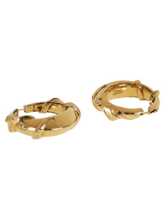 24FW 알렉산더 맥퀸 이어링 798891 J160K 8500 LIGHT ANT GOLD - ALEXANDER MCQUEEN