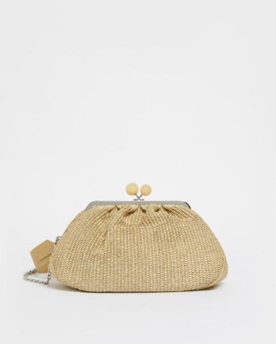 25SS 위켄드막스마라 클러치/파우치 2515511085600049 BEIGE ORO Gold