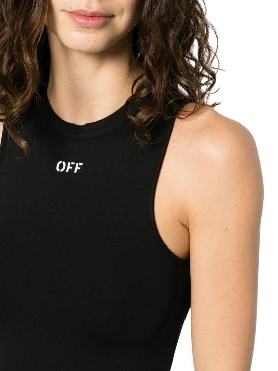 24FW 오프화이트 원피스 OWDB463C99JER0011001 BLACK WHITE Black - OFF WHITE