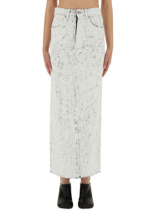 25SS MM6 메종마르지엘라 숏 스커트 S62MI0027 M30028961 WHITE