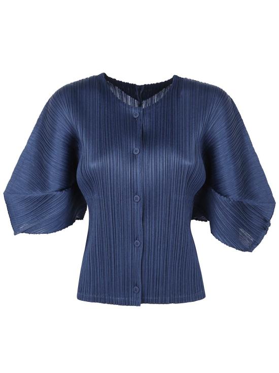 25SS 플리츠플리즈 블라우스 PP56JO142 77 BLUE