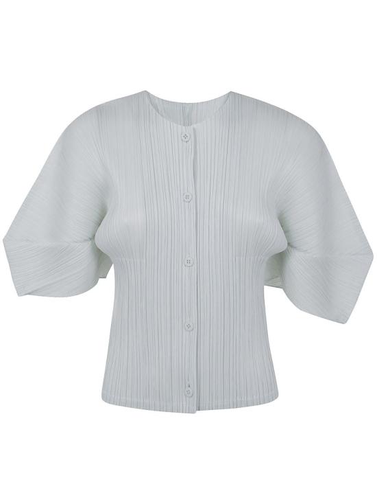 25SS 플리츠플리즈 블라우스 PP56JO142 03 WHITE