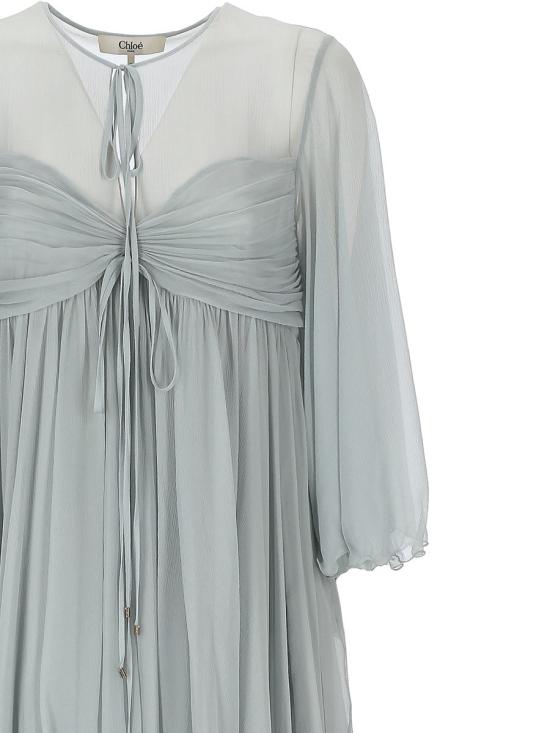 25SS 끌로에 미디 원피스 25SRO2711601N GREY - CHLOE