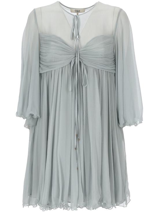 25SS 끌로에 미디 원피스 25SRO2711601N GREY