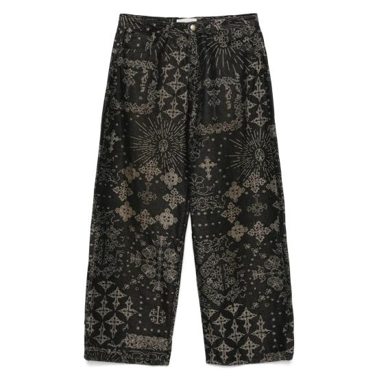 25SS 언타이틀드 아트웍스 데님 팬츠 JACQUARD DENIM BLACK