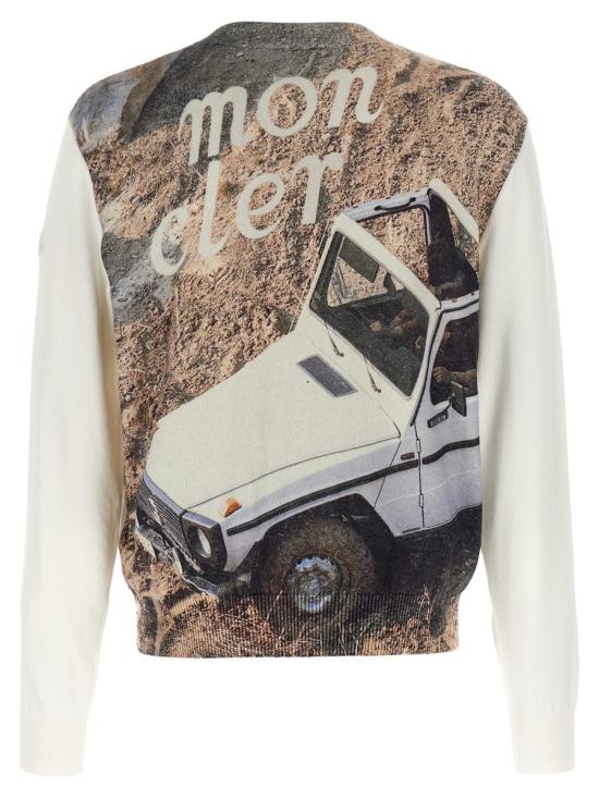 25SS 몽클레어 BY 니고 코튼 스웨터 K14019C00004M1113034 WHITE - MONCLER