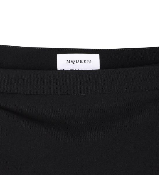 25SS 알렉산더 맥퀸 미디 스커트 830083 QJADK1000 Black - ALEXANDER MCQUEEN