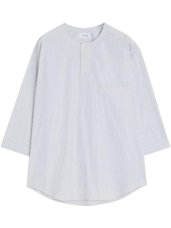 25SS 르메르 긴팔 티셔츠 TO1326 LF1409 MU335 CREAMY WHITE TAUPE BLACK