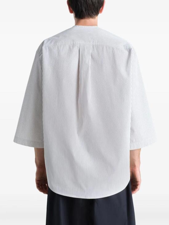 25SS 르메르 긴팔 티셔츠 TO1326 LF1409 MU335 CREAMY WHITE TAUPE BLACK - LEMAIRE