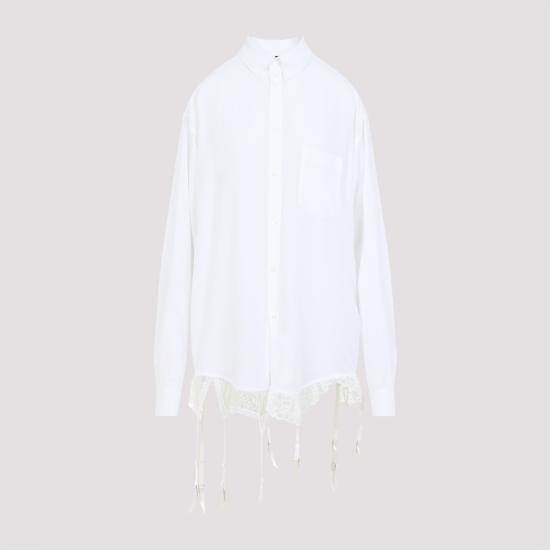 25SS 발렌시아가 블라우스/셔츠 831656 TRO37 9000 WHITE - BALENCIAGA