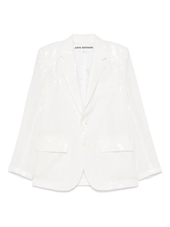  준야 와타나베 꼼데가르송 수트 자켓 JO J014 2 WHITE WHITE - JUNYA WATANABE COMME DES GARCONS