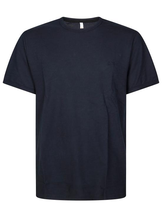 25SS 썬 68 반팔 티셔츠 T35118 07 NAVY BLUE Blu Navy