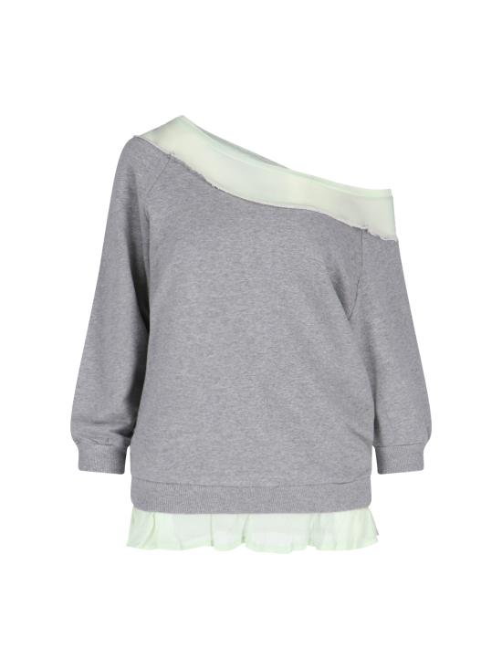 25SS 후드 티셔츠 T004 GREY GREEN Grey