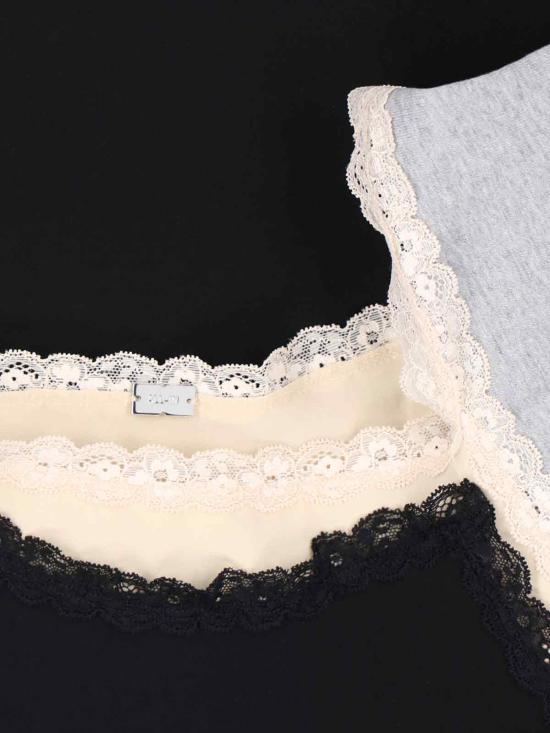 25SS 반팔 티셔츠 T006 BLACK BEIGE Black - OTHER BRANDS