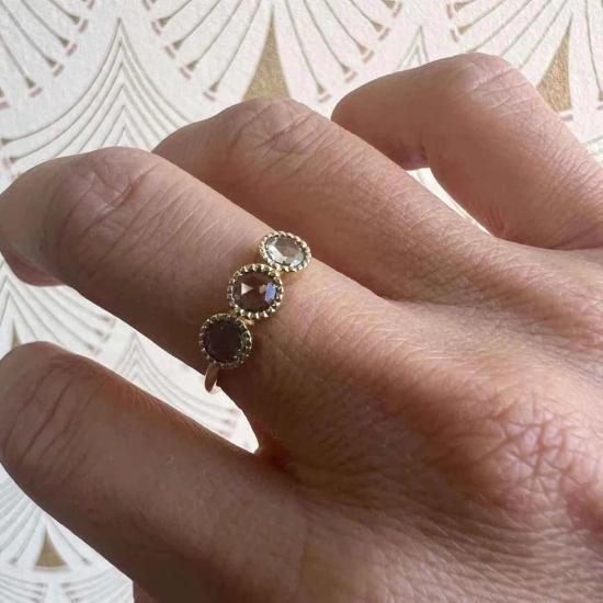  제니 권 디자인스 반지 제니 권 디자인 그린 사파이어 아리아 링 14K 옐로우/14K 로즈/14K 화이트