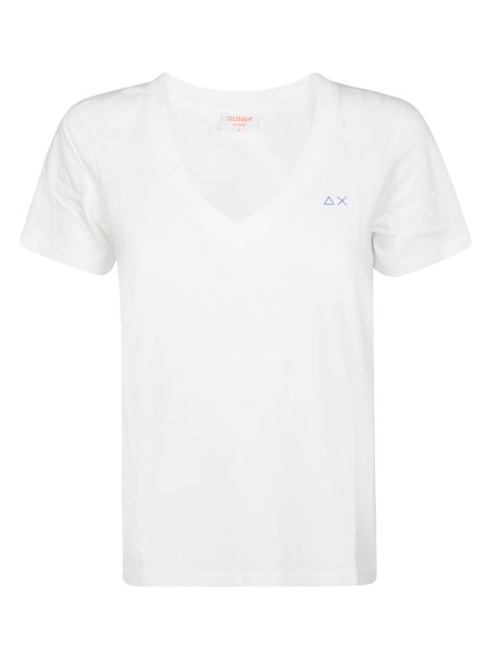 25SS 썬 68 반팔 티셔츠 T35202 01 BIANCO Bianco