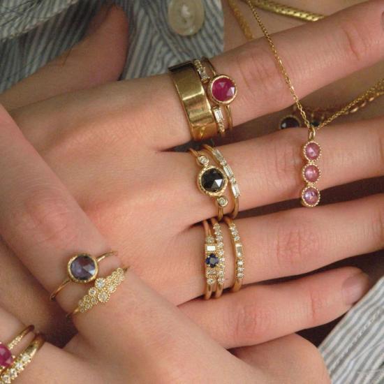  제니 권 디자인스 반지 제니 권 디자인 루비 라르고 링 멀티 - JENNIE KWON DESIGNS