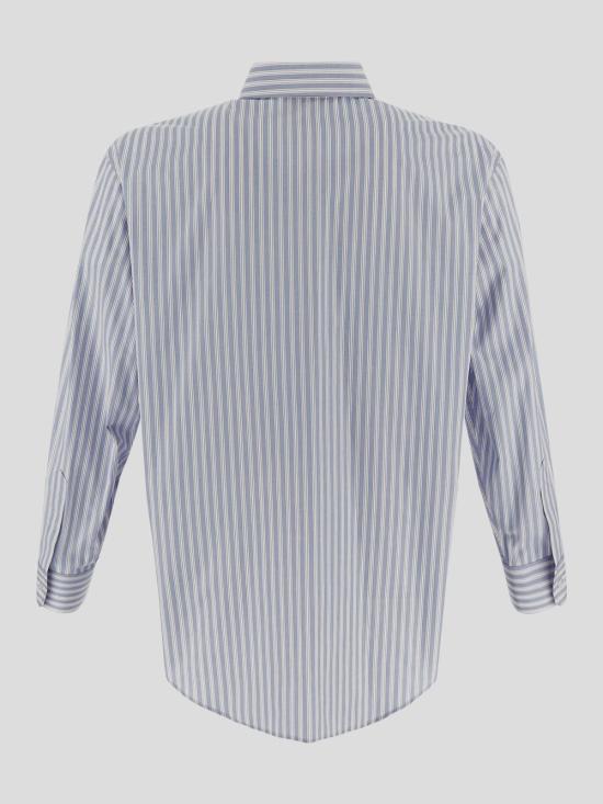 25SS 셀린느 셔츠 2C749 0750CBA2 CHAMBRAY CHALK DARK BROWN - CELINE