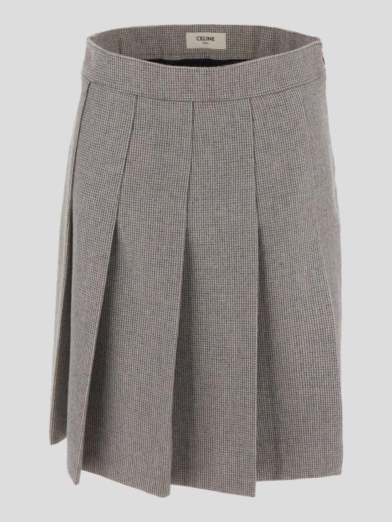 25SS 셀린느 스커트 RJ02V0F85 FYP2 GREY CHINE CHALK