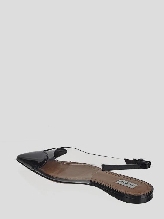 25SS 알라이아 플랫 슈즈 AA3E047CK150 999NOIR Black - ALAIA