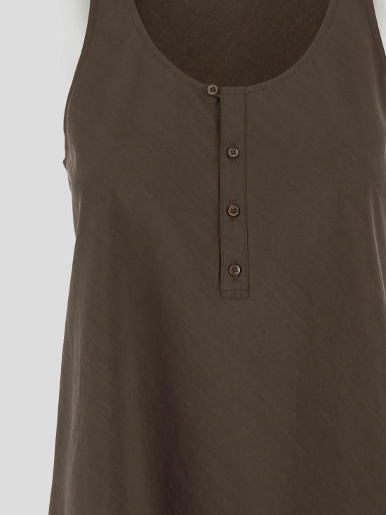 25SS 르메르 민소매 티셔츠 TO1331 LF1370BR465 Walnut - LEMAIRE