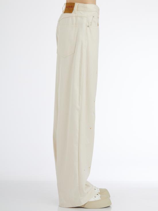 25SS 마르니 스트레이트 팬츠 LPAJD0586S0USCX58RIW08 Cream - MARNI