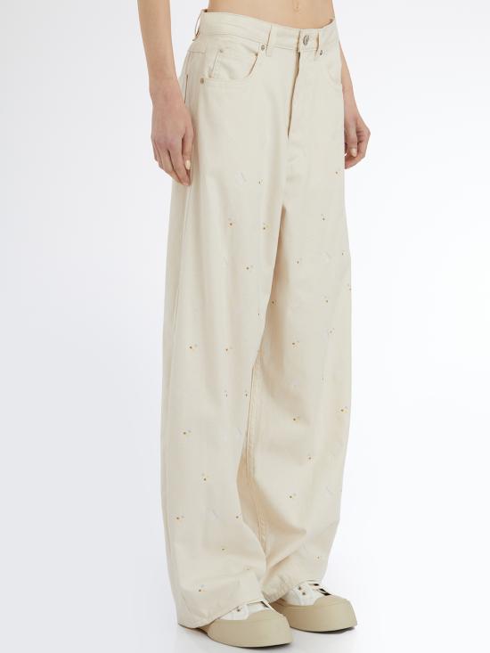 25SS 마르니 스트레이트 팬츠 LPAJD0586S0USCX58RIW08 Cream - MARNI