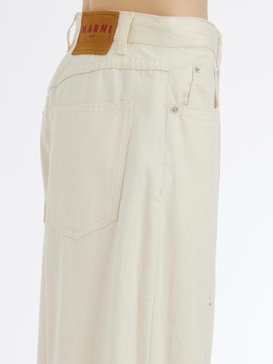 25SS 마르니 스트레이트 팬츠 LPAJD0586S0USCX58RIW08 Cream - MARNI