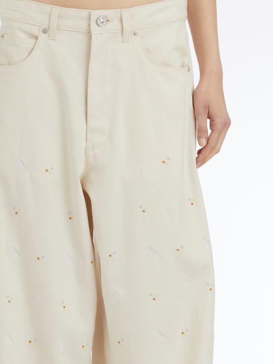 25SS 마르니 스트레이트 팬츠 LPAJD0586S0USCX58RIW08 Cream - MARNI