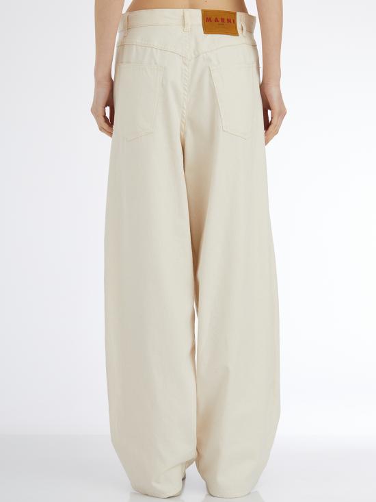 25SS 마르니 스트레이트 팬츠 LPAJD0586S0USCX58RIW08 Cream - MARNI