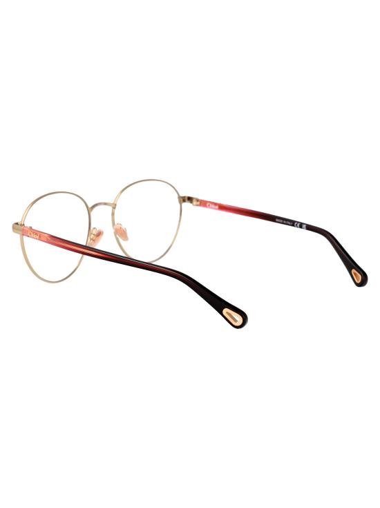 25SS 끌로에 안경 CH0269O 002 GOLD BURGUNDY TRANSPARENT - CHLOE