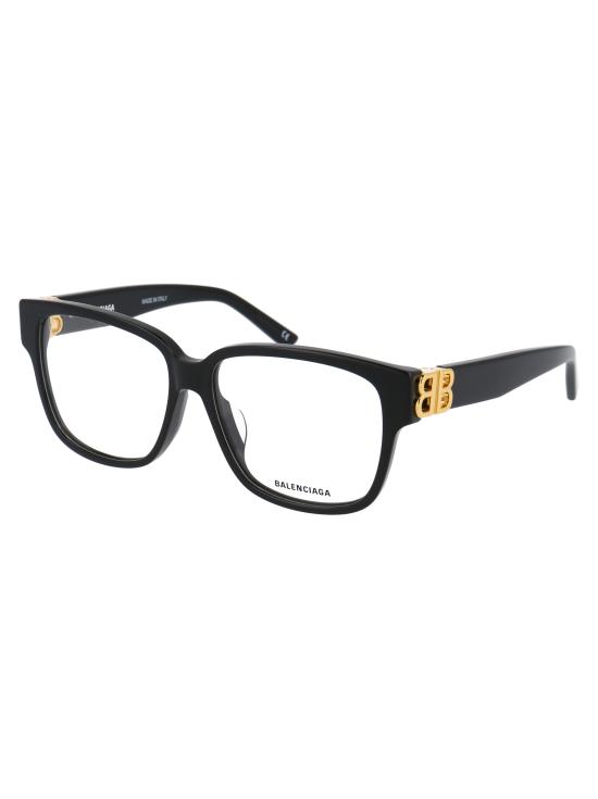 25SS 발렌시아가 안경 BB0104O 001 BLACK GOLD TRANSPARENT - BALENCIAGA